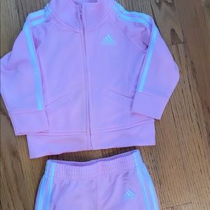 Pink adidas outfit